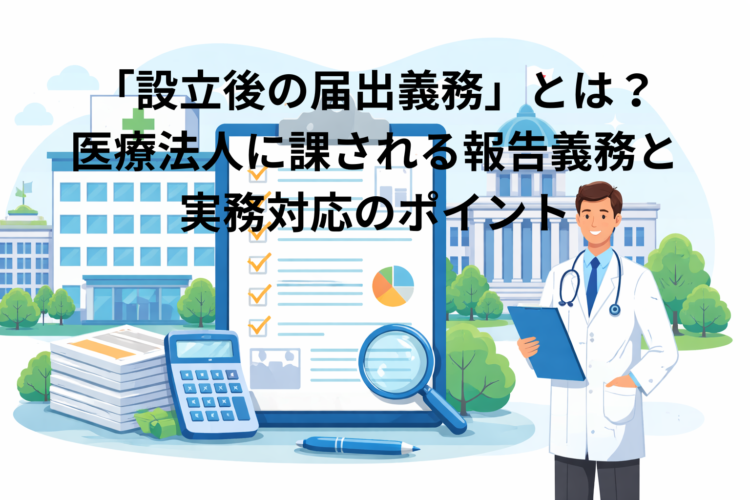 「設立後の届出義務」とは？医療法人に課される報告義務と実務対応のポイント