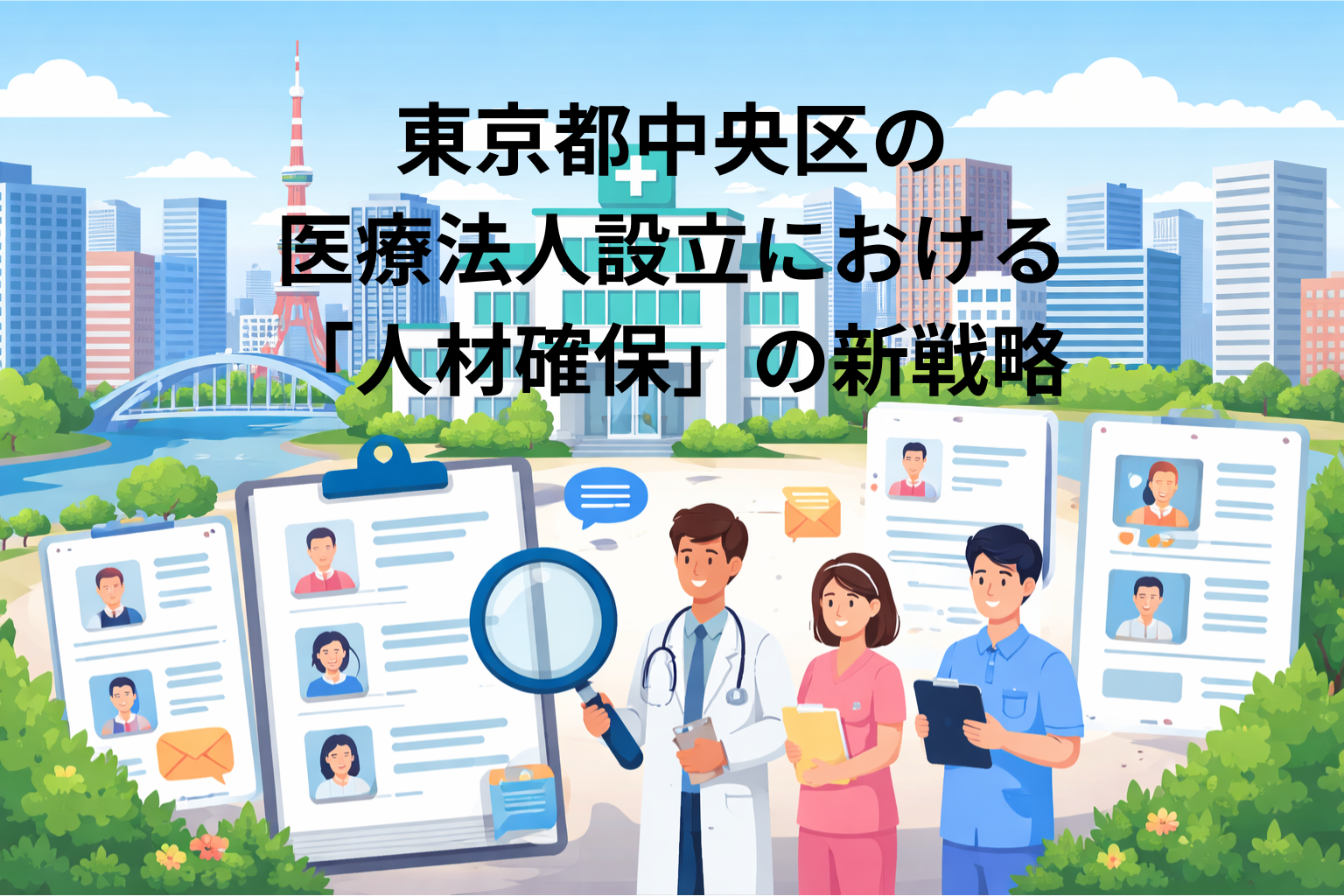 東京都中央区の医療法人設立における「人材確保」の新戦略