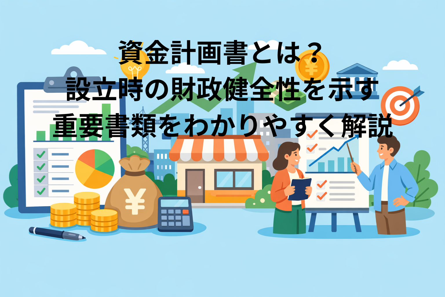 資金計画書とは？設立時の財政健全性を示す重要書類をわかりやすく解説