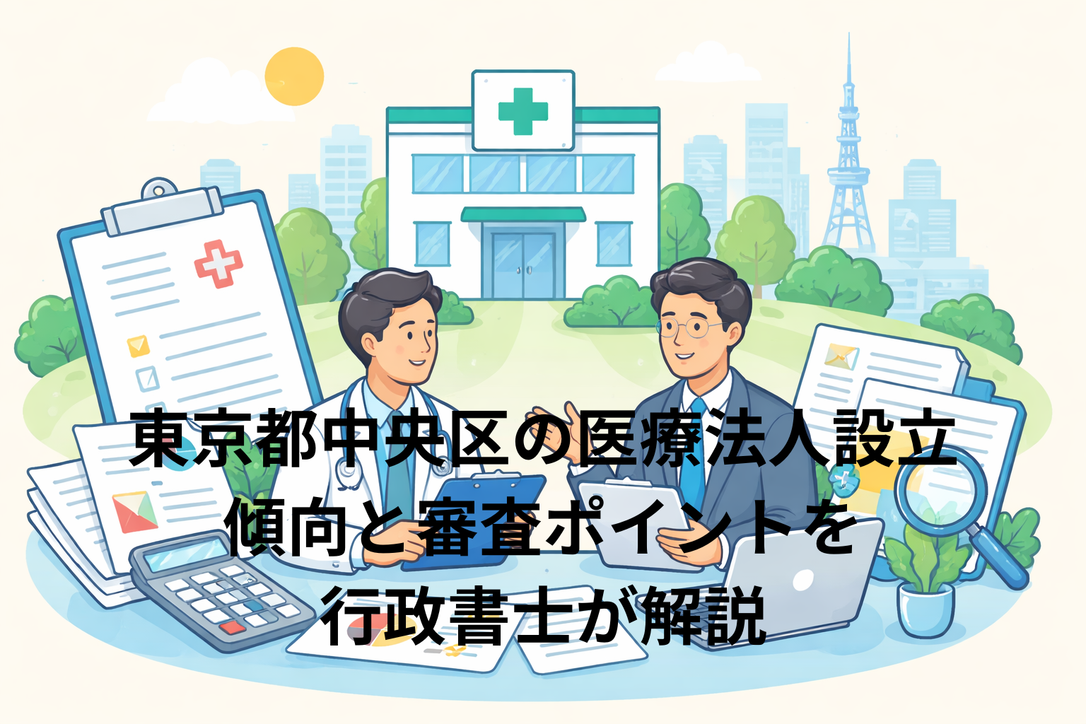 医療法人設立に強い行政書士が語る「中央区の行政傾向と審査傾向」